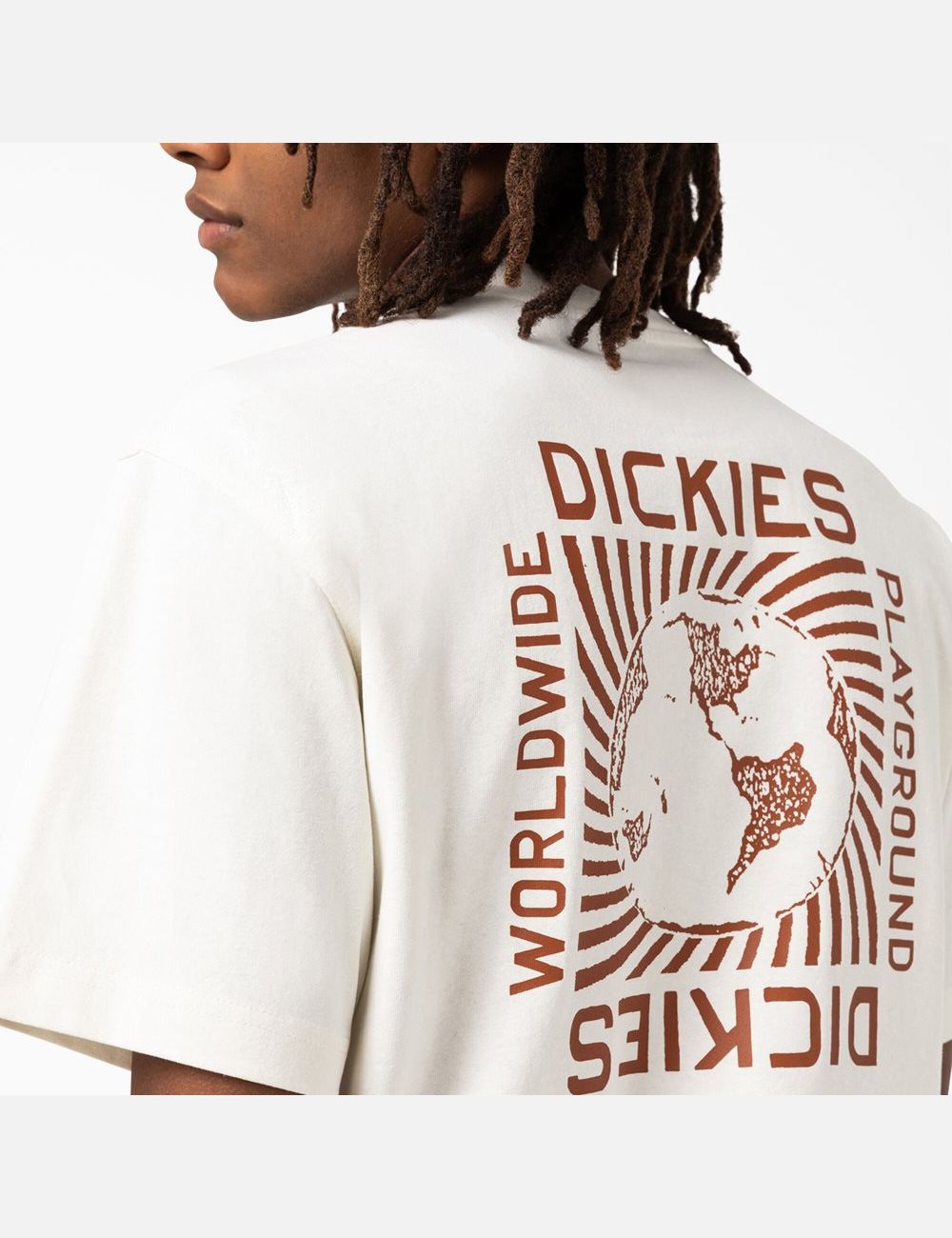 White Dickies Marbury Short Sleeve T-Shirts | 569KSIGFE