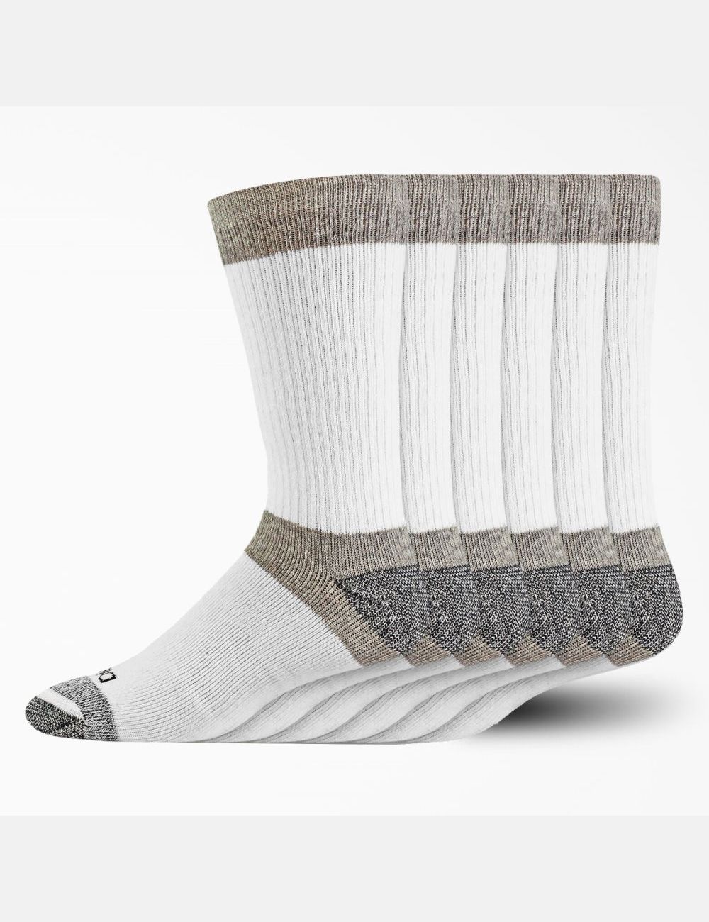 White Dickies Max Cushion Crew Socks | 536QJSGRZ