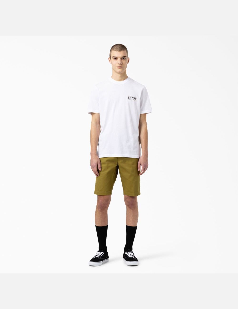 White Dickies Pacific Graphic T-Shirts | 512OQAWIN