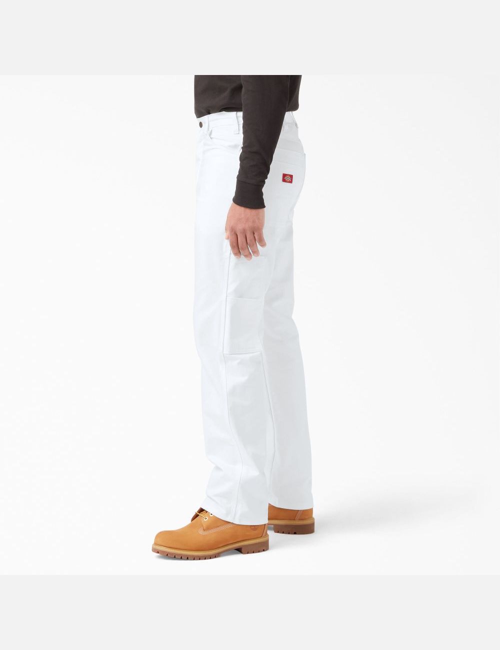 White Dickies Relaxed Straight Leg Painters Painter Pants | 576YWHMUQ