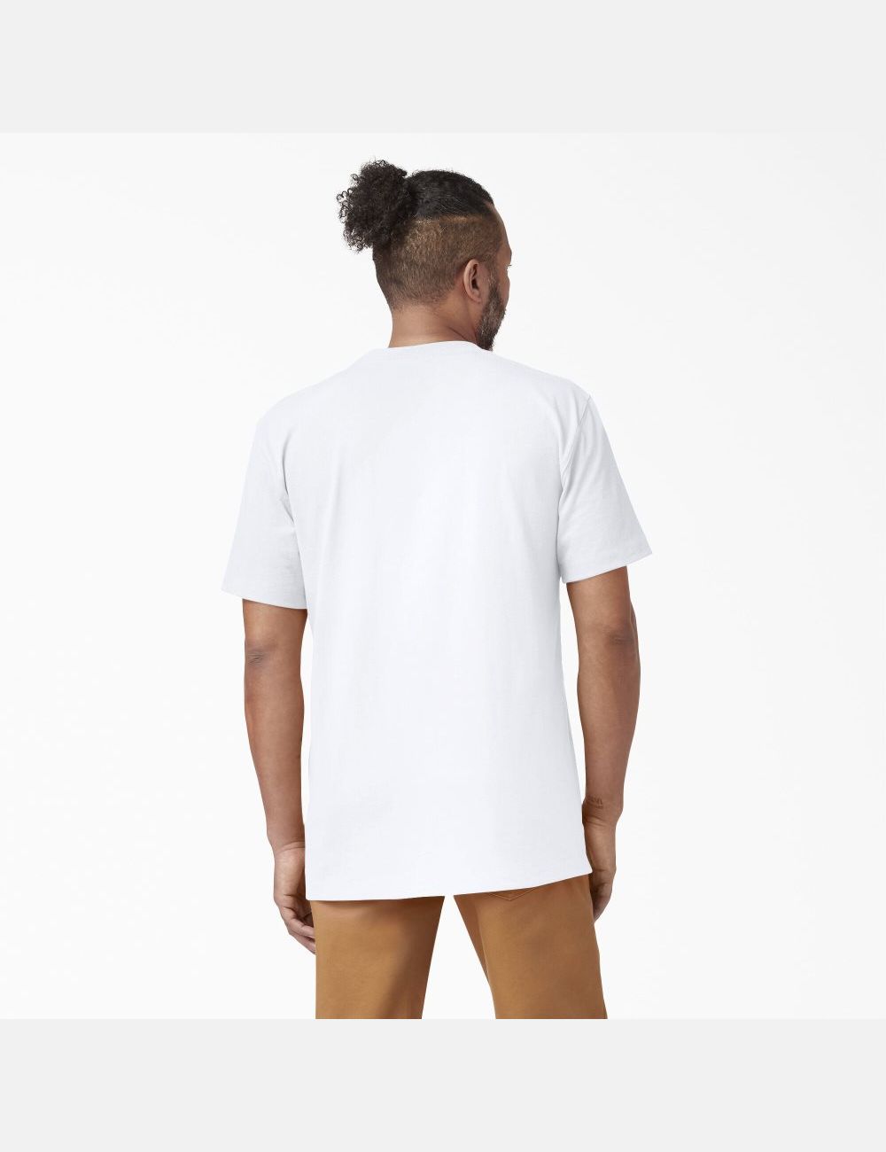 White Dickies Short Sleeve Heavyweight Shirts | 470WXMNCJ