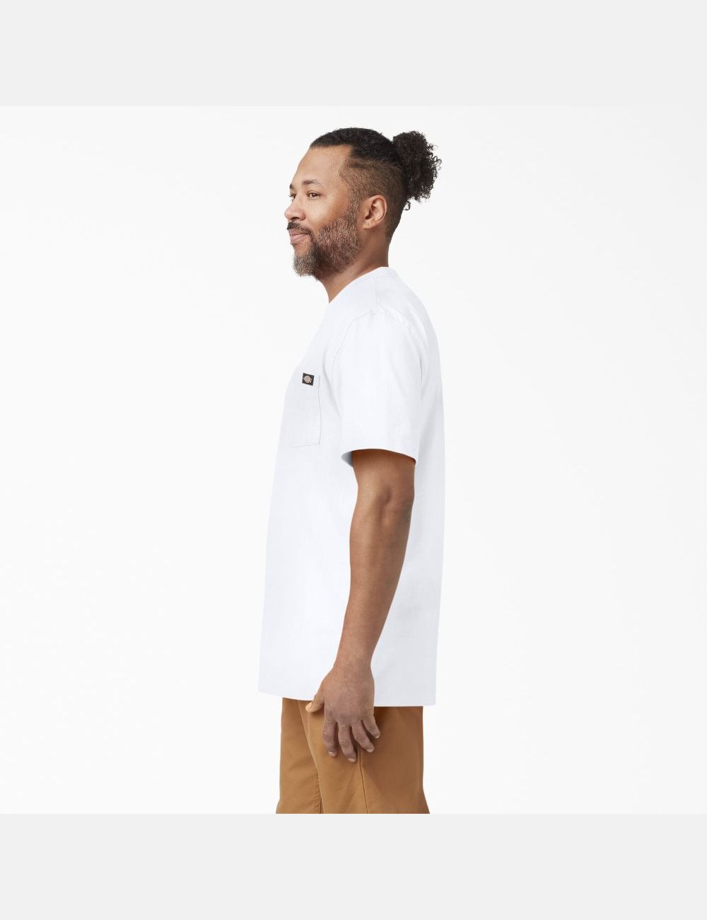 White Dickies Short Sleeve Heavyweight Shirts | 470WXMNCJ