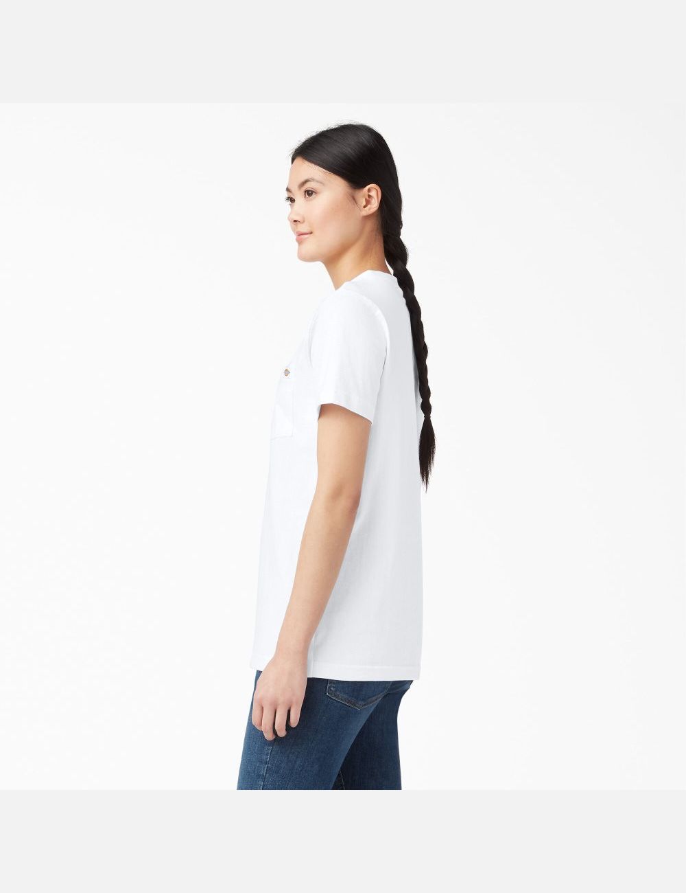 White Dickies Short Sleeve Heavyweight T-Shirts | 673CYVUHS