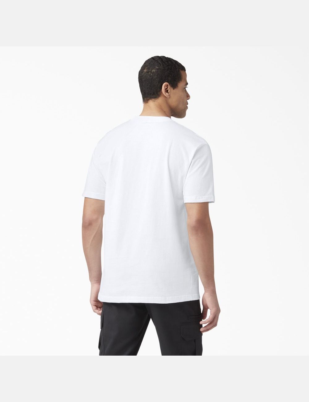 White Dickies Short Sleeve Pocket Shirts | 817IEUHXT