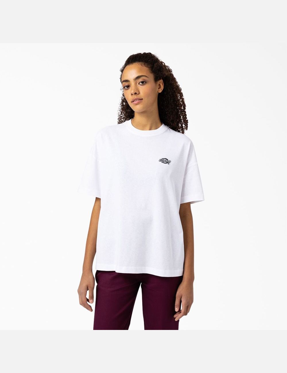 White Dickies Summerdale Short Sleeve T-Shirts | 410INFYPS