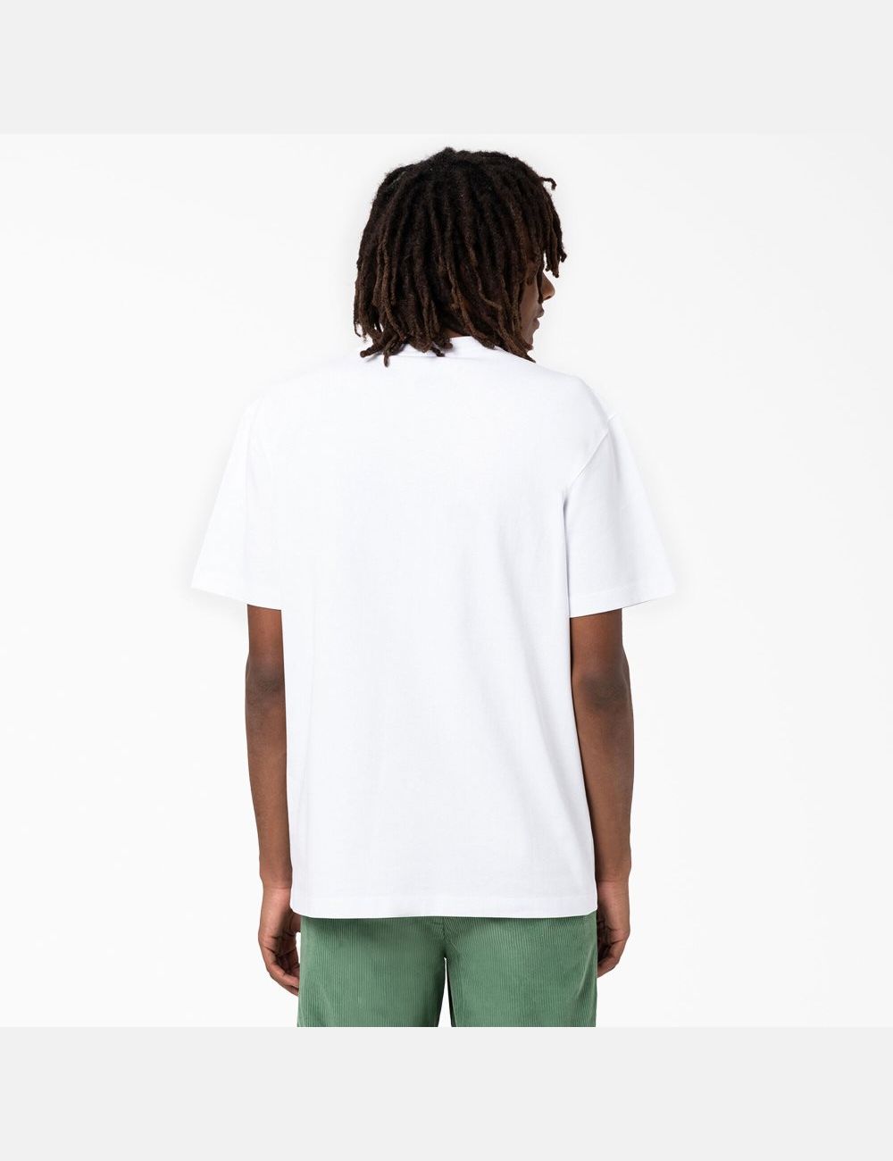 White Dickies Union Springs Short Sleeve T-Shirts | 271RQPMGH