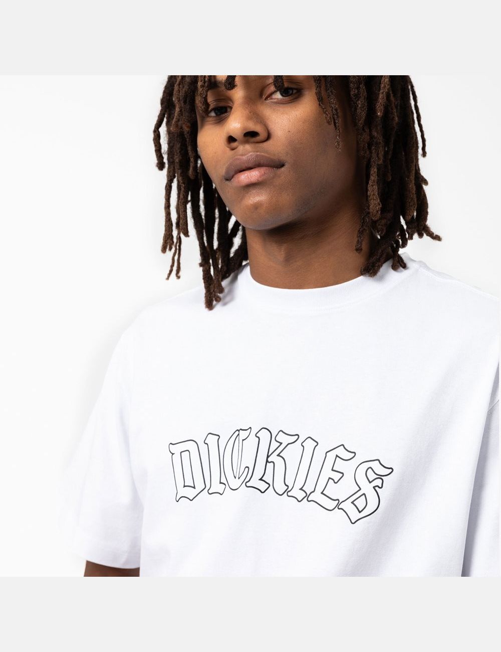 White Dickies Union Springs Short Sleeve T-Shirts | 271RQPMGH