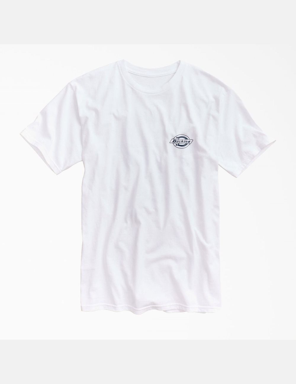 White Dickies Worldwide Workwear Graphic T-Shirts | 367VFGLAJ