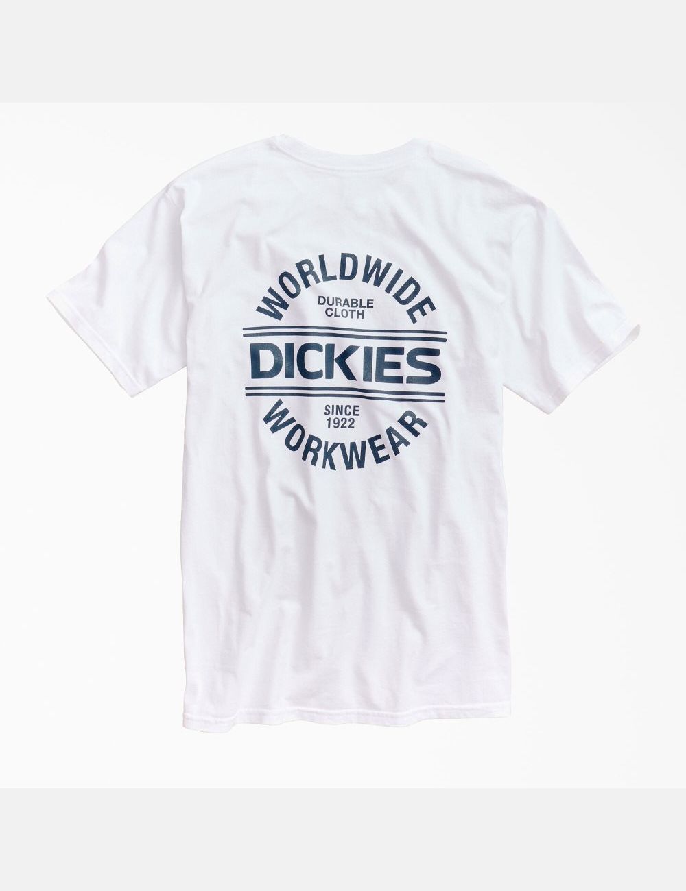 White Dickies Worldwide Workwear Graphic T-Shirts | 367VFGLAJ